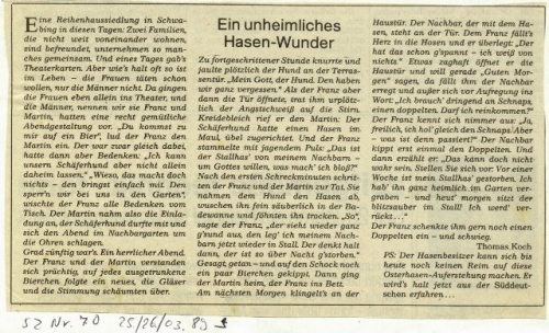 Hasenwunder