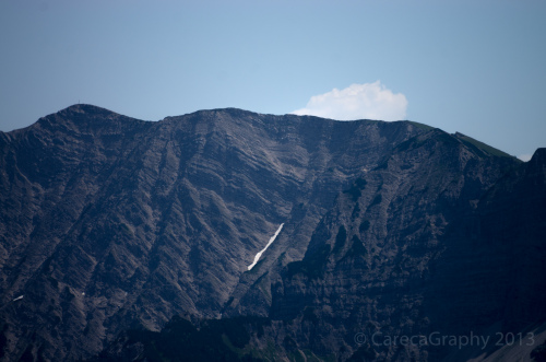 Alpen-Gletscher im Sommer